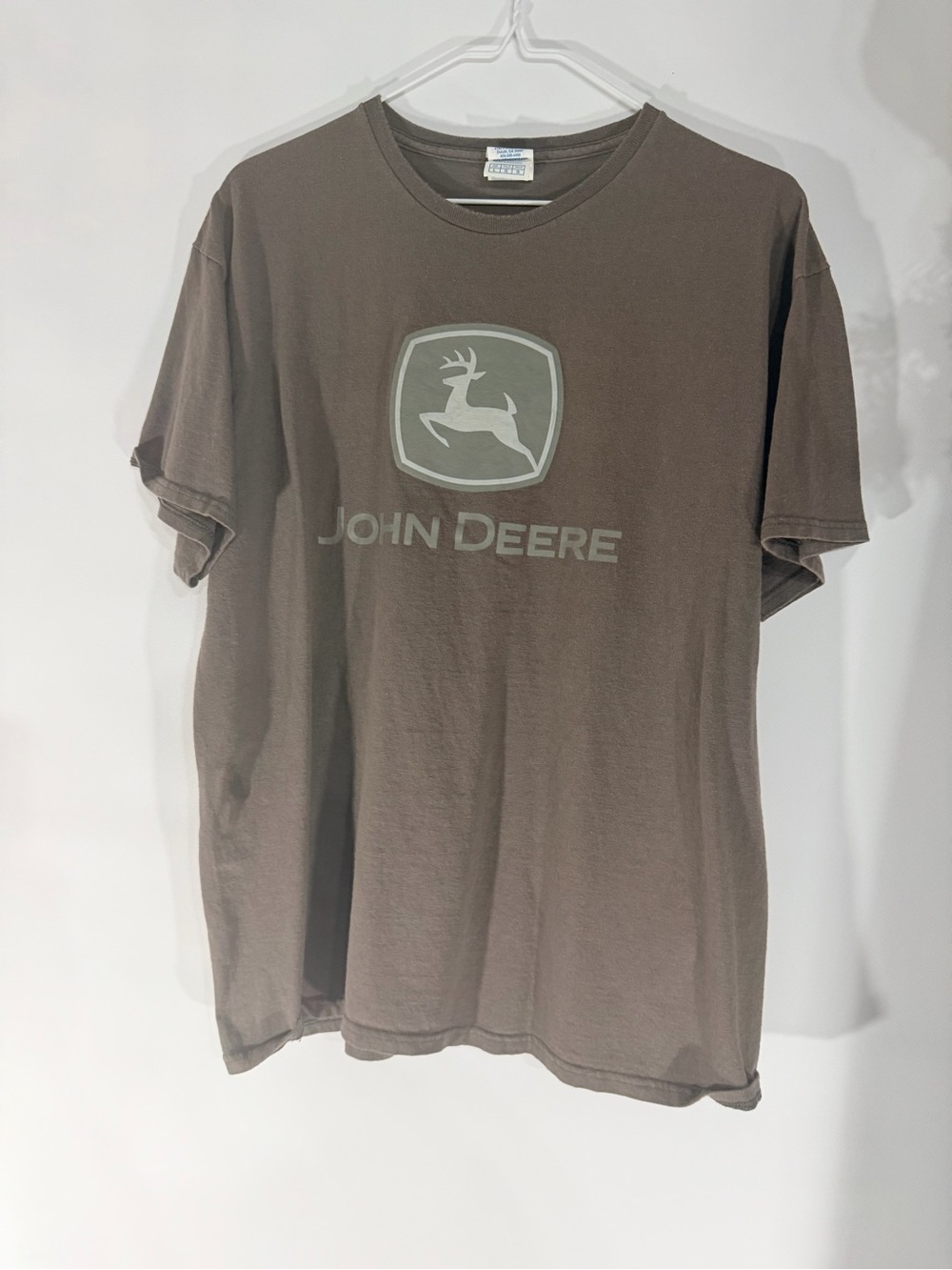 John Deere Brown Short-Sleeve Logo Tee